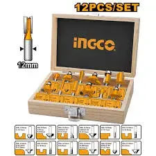 Ingco 12 bölekli frez toplumy 12mm AKRT1221