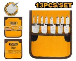 Ingco 13-Piece Flat Drill Bit Set AKD41301 for Professional Use