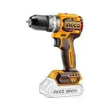 Ingco 20V Kompakt bezşetkaly zyňyndy buraw 60Nm CIDLI206021 (akýumulatorsyz)