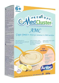 AMC Каша молочная рис и банан, 200г, быстрого приготовления, AMC-01.01.004
