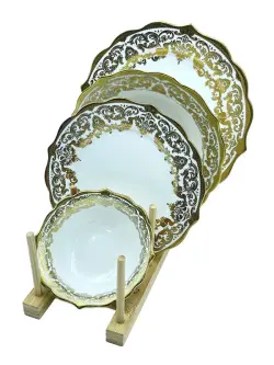 MS MS-03 | Dinner Set 24 pcs Gold Finish for 6 Persons