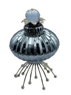 GL GL-2 | Ваза для конфет серая стеклянная для отелей и магазинов