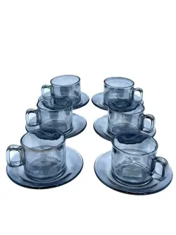 GS GS-85B | Набор чашек для чая черный фарфор