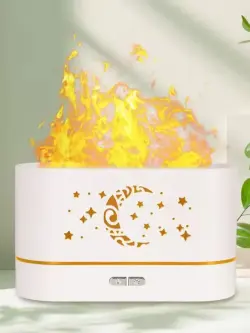 Aroma Diffuser HX-170 | USB Air Humidifier Crescent Fireplace Design