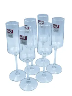 EJ EJ6323 | Champagne Glass Set Transparent 6 pcs