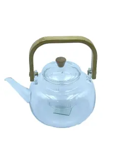 01090-5 | Transparent Teapot Wooden Handle 1200 ml