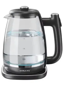 SOKANY SK-09067 | Электрический чайник стекло 1,8 л 1500 Вт