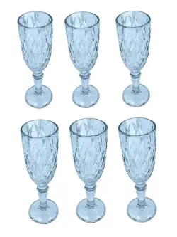 KB KB-150BW | Набор бокалов для шампанского 165 мл прозрачные