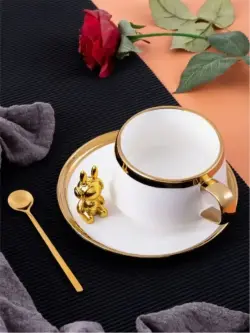 MAR MAR-1104 | Чашка для чая с ложкой Зайка 260 мл