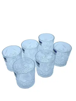 DSKB DSKB033-2 | Low Glass Set 340 ml Star-Rhombus Pattern