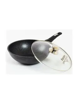 YOULIKEIT WOK-30 | Granite-Coated WOK Frying Pan 34 cm