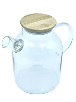 TP TP-1805 | Teapot Transparent Glass 1800 ml Wooden Lid