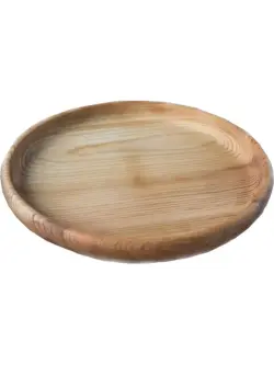 MAR MAR-1158 | Round Wooden Tray 25x25 cm