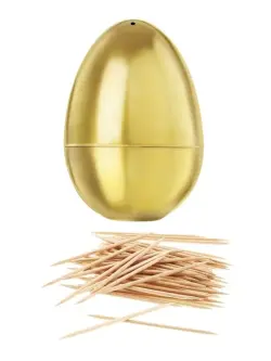 Golden Egg E-07 | Dişçöp Goýujy 6 Sany Toplum