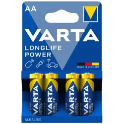 Varta 00-00004468 | AA Alkalin Batareýka 4 Toplum Longlife Power