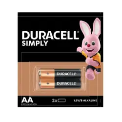Duracell BK-00085364 | AA Batteries 2-Pack Long-Lasting Power