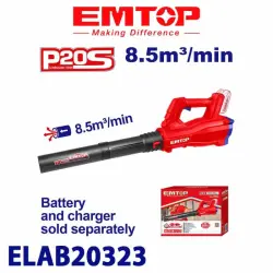 Emtop ELAB20323 | Simsiz Howa Üfleýji 20V 8,5 m³/min