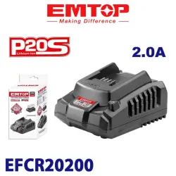 Emtop EFCR20200 | Universal Battery Charger 20V 2.0Ah