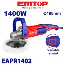Emtop EAPR1402 | Polisher 180mm 1400W