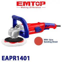 Emtop EAPR1401 | Polishing Angle Grinder 180mm 1400W