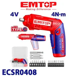 Emtop ECSR0408 | Cordless Screwdriver 4V Type-C