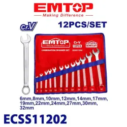 Emtop ECSS11202 | Socket Set 12 pcs 6-32mm