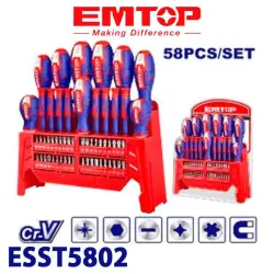 Emtop ESST5802 | Atwertka toplumy Cr-V 58 sany