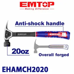 Emtop EHAMCH2020 | Claw Hammer 560g Ergonomic Grip