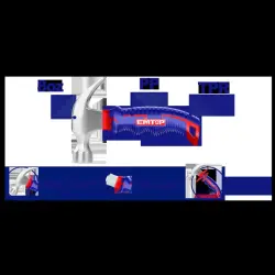 Emtop EHAMCH0802 | Mini Hammer 8R 220g Precision Steel