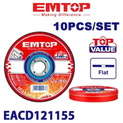 Emtop EACD121155 | Metala kesiji disk 115x1.2mm 10 sany