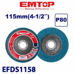 Emtop EFDS1158 | Ýuwuş Diskasy 115mm P80 200 sany