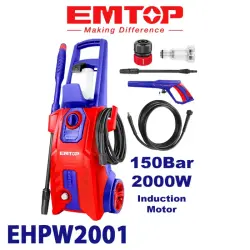Emtop EHPW2001 | High-Pressure Washer 150Bar 2000W