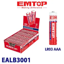 Emtop EALB3001 | LR03 AAA batareýka köp bukja 1.5V 900 sany