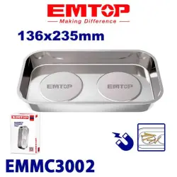 Emtop EMMC3002 | Magnetic Steel Drip Tray 136x235mm