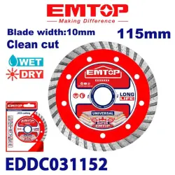 Emtop EDDC031152 | Beton kesiji disk 115x22,2mm