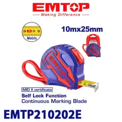 Emtop EMTP210202E | Ölçeg lentasy 10m x 25mm