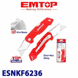 Emtop ESNKF6236 | Gipsokarton Çakgy 61x19mm Güýçlendirilen Polat