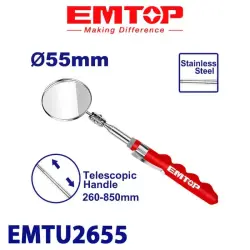 Emtop EMTU2655 | Teleskop aýna uzalýan hrom örtükli