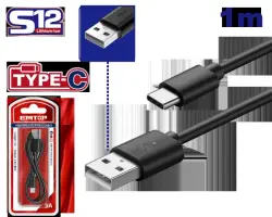 Emtop EUCC01 | USB kabel Type-A-dan Type-C 1m
