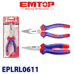 Emtop EPLRL0611 | Uzyn Burunly Penseler 160mm Hrom-wanadiý