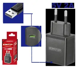 Emtop EFCR120502 | USB zarýadnik 5V 2A Type-A