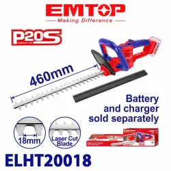 Emtop ELHT20018 | Akkumulýatorly Gyrymsak 20V (Batareýasyz)