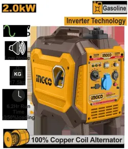 Ingco GEI23006 Инверторный бензиновый генератор 2.0кВт для бизнеса