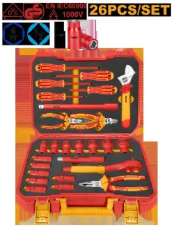 Ingco 1000V 26-Piece Insulated Hand Tool Set HKITH2601