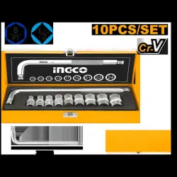 Ingco 10-Piece Professional Socket Set HKTS12101
