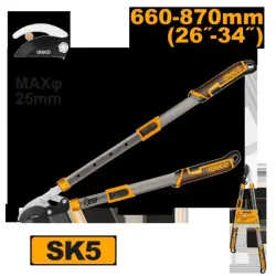 Ingco HLTS7401 Telescopic Lopper 660-860mm for Professional Use