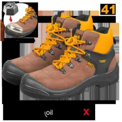 Ingco Safety Boots Size 41 Model SSH12SB.41 Industrial Protective Footwear