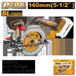Ingco Dayra 20V Cordless Circular Saw 140mm (Tool Only, BL) CSLI1402