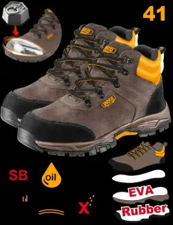 Защитные ботинки Ingco 41 р. SSH11SB.41 для индустрии и строительства