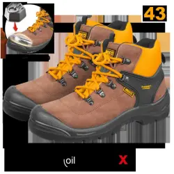 Ingco Protective Boots Size 43 SSH12SB.43 for Workplace Safety